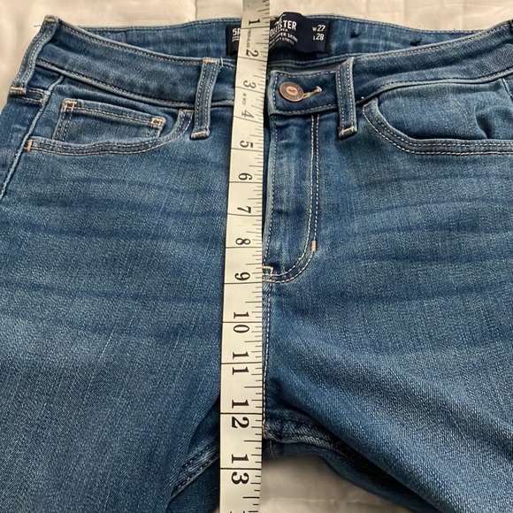 HOLLISTER high rise super skinny juniors women’s jeans Size 5R W27 L28 - Picture 7 of 10